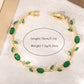 Tulip Bracelet  – Premium Quality Stainless Steel Elegant Bracelet for Women l Green ~ Without Box