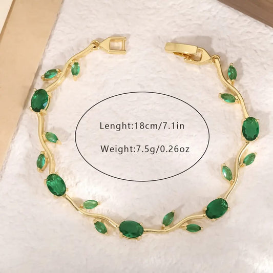Tulip Bracelet  – Premium Quality Stainless Steel Elegant Bracelet for Women l Green ~ Without Box
