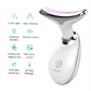 Neck Lifting And Tightening Massager EMS Microcurrent Face And Neck Device With LED Light